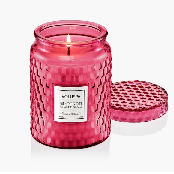 Voluspa Other - Voluspa Emperor Lychee Rose Candle - Vibrant Pink